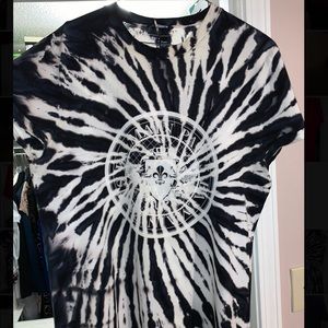 Balmain Tie Dye Logo T-Shirt